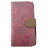 Cache Smartphone avec Diamant et Silicone - Rose