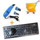 Ensemble Clavier Souris Havit + Aspirateur MTEC USB