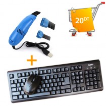 Ensemble Clavier Souris Havit + Aspirateur MTEC USB